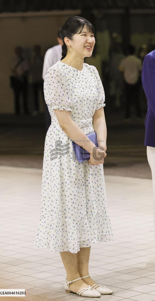 Japan imperial family at villa in Shizuoka Pref.