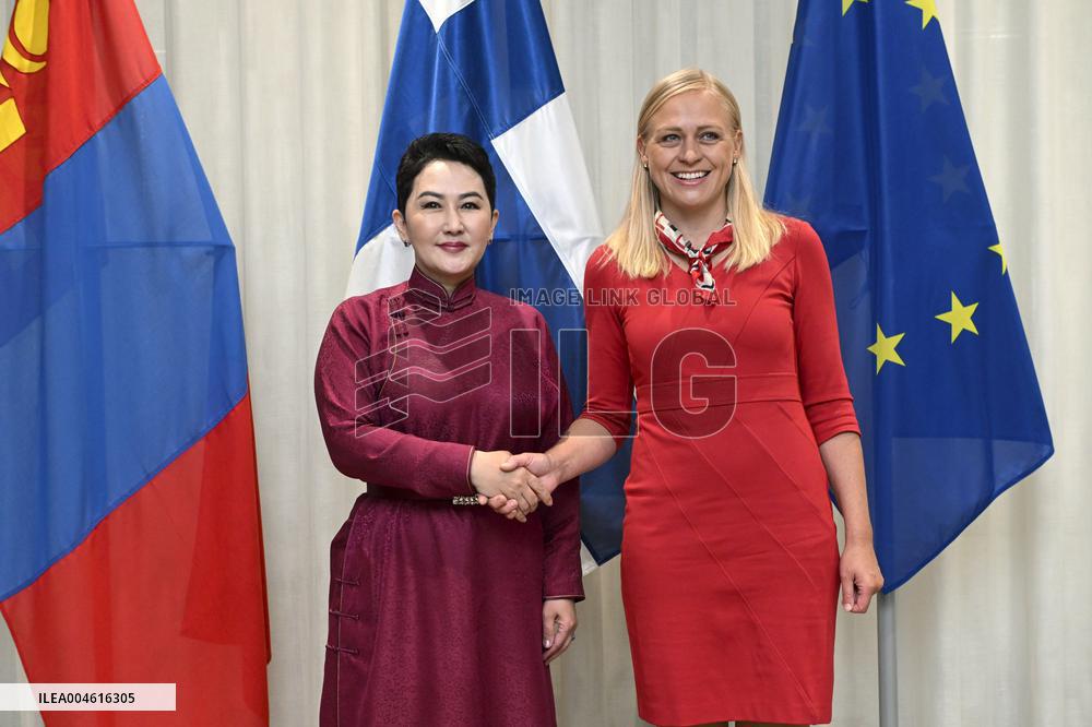 Mongolia's Foreign Minister Batmunkh Battsetseg visits Finland