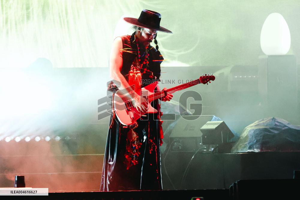 Empire of the Sun performs in concert during the Ask That God Tour at Carroponte, Milan.