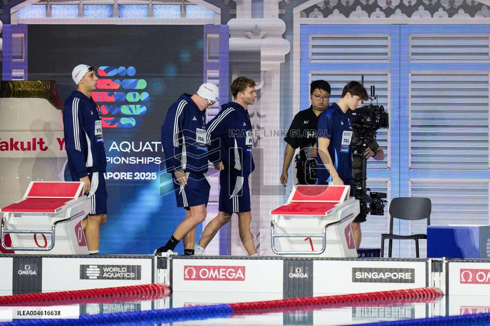 Men 4x200 Freestyle Relay At World Aquatics Championships - Singapore