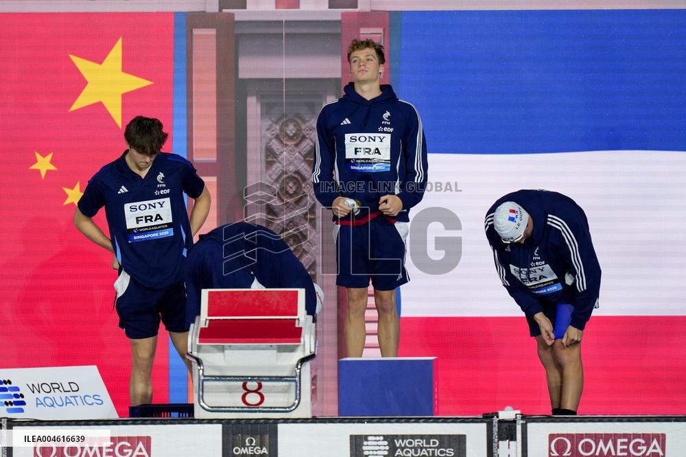 Men 4x200 Freestyle Relay At World Aquatics Championships - Singapore