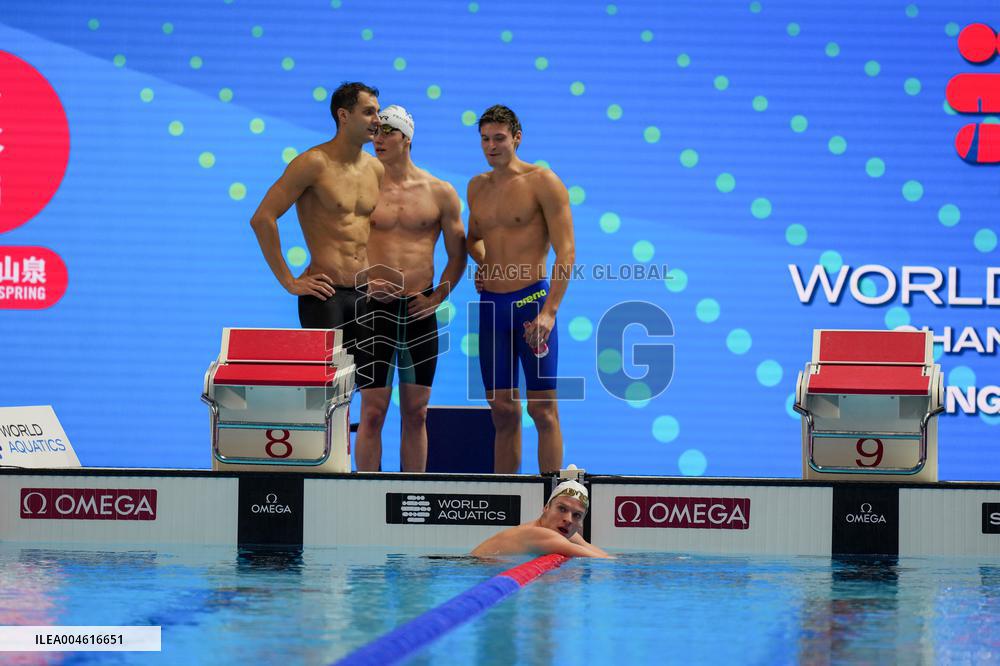 Men 4x200 Freestyle Relay At World Aquatics Championships - Singapore
