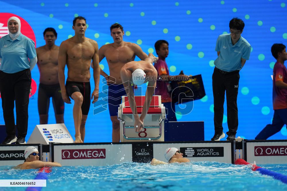 Men 4x200 Freestyle Relay At World Aquatics Championships - Singapore