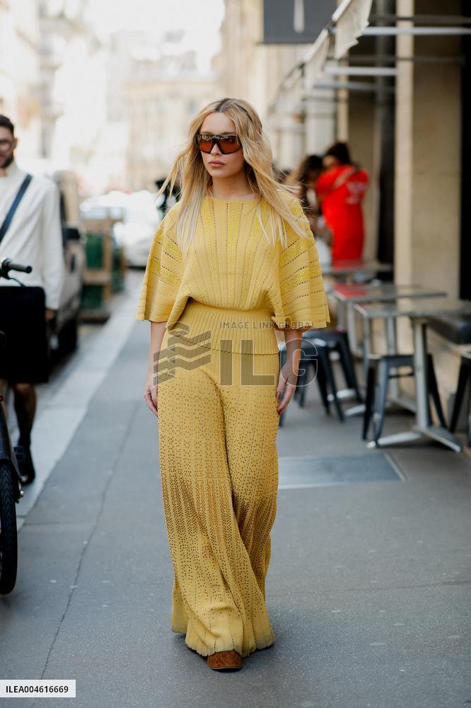 PFW - Elie Saab Street Style - Paris