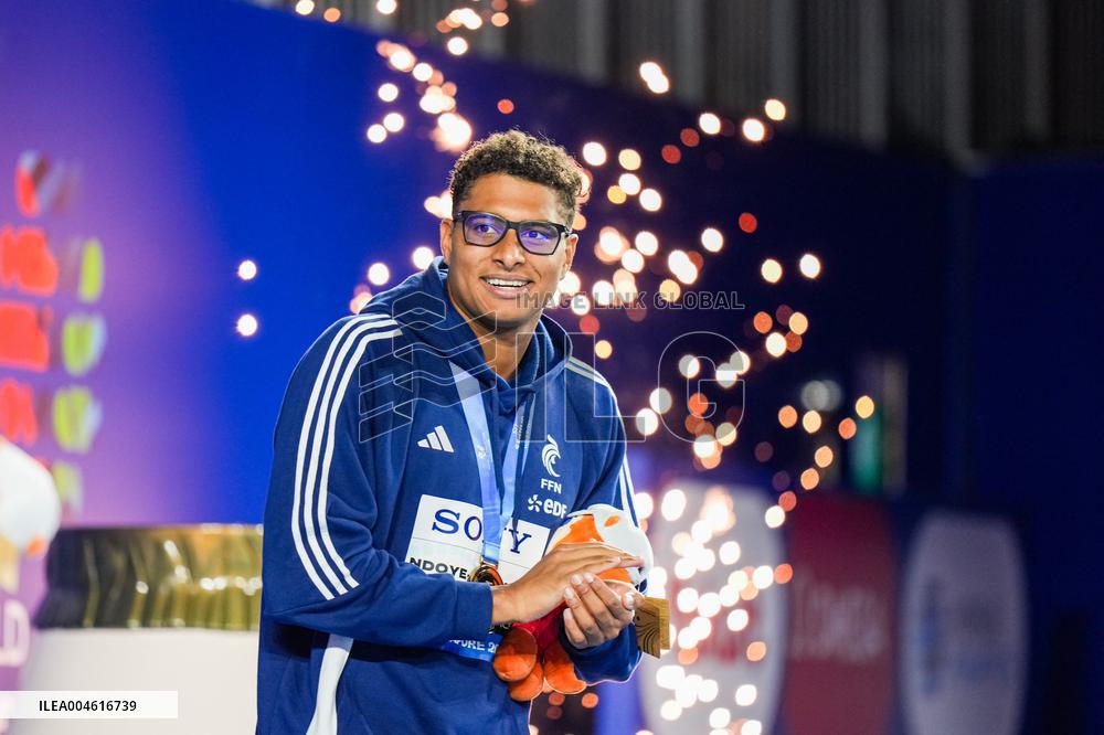 200m Backstroke - Yohann Ndoye-Brouard Wins Bronze At World Aquatics Championships - Singapore
