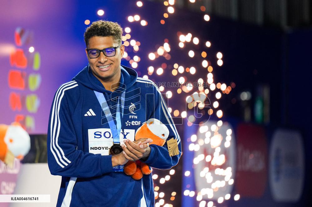 200m Backstroke - Yohann Ndoye-Brouard Wins Bronze At World Aquatics Championships - Singapore