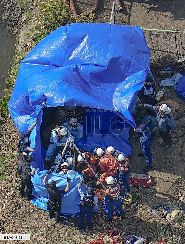 Sewer inspection accident near Tokyo