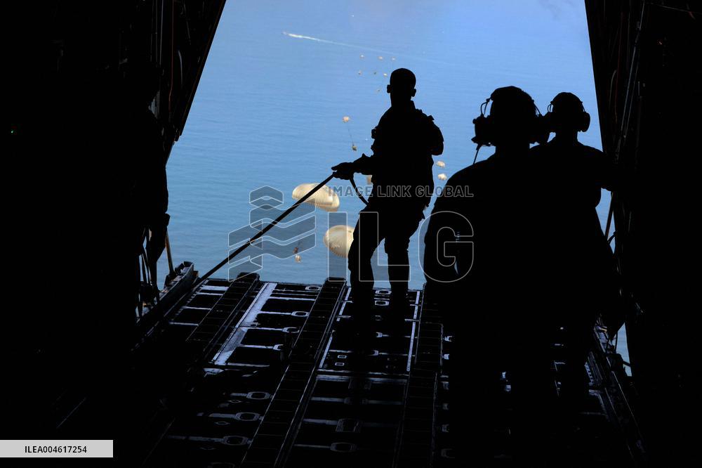 Humanitarian Aid Airdrops - Gaza