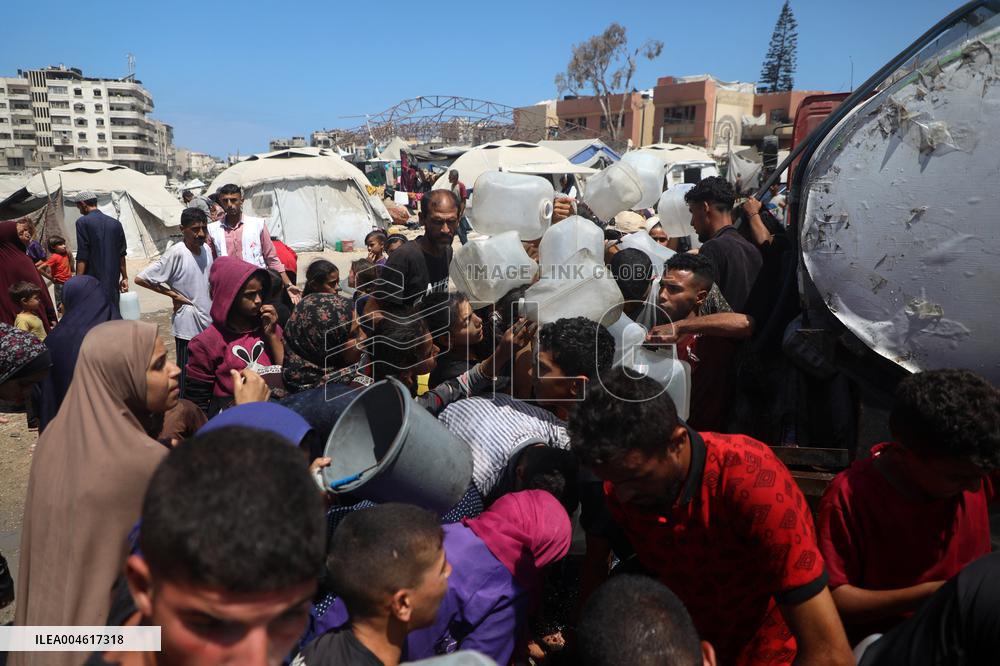 Fetching Water - Gaza City