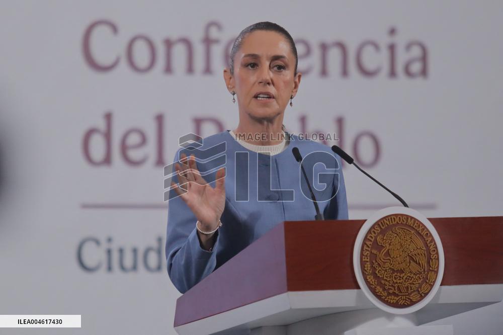 President Claudia Sheinbaum Holds Briefing - Mexico
