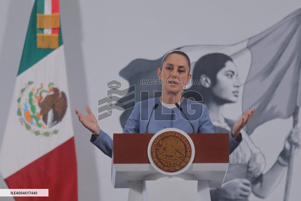 President Claudia Sheinbaum Holds Briefing - Mexico