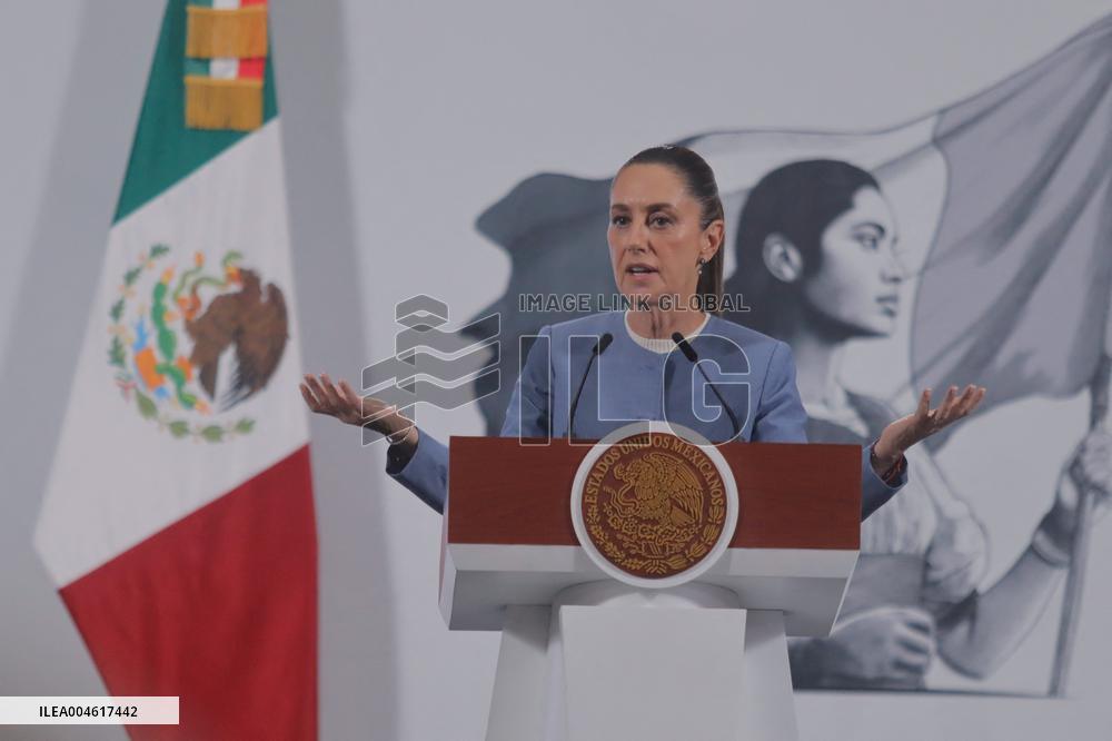 President Claudia Sheinbaum Holds Briefing - Mexico