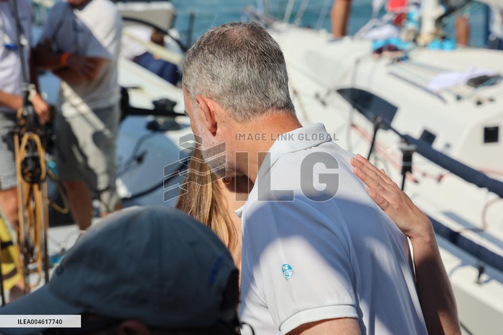 King Felipe VI And Princess Leonor At Marina - Spain
