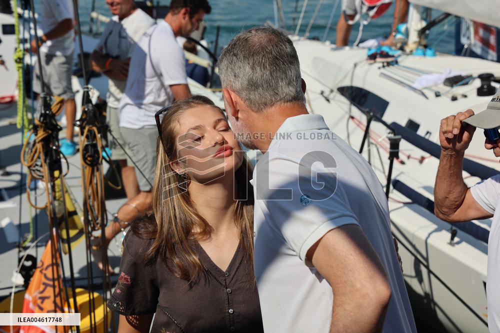 King Felipe VI And Princess Leonor At Marina - Spain