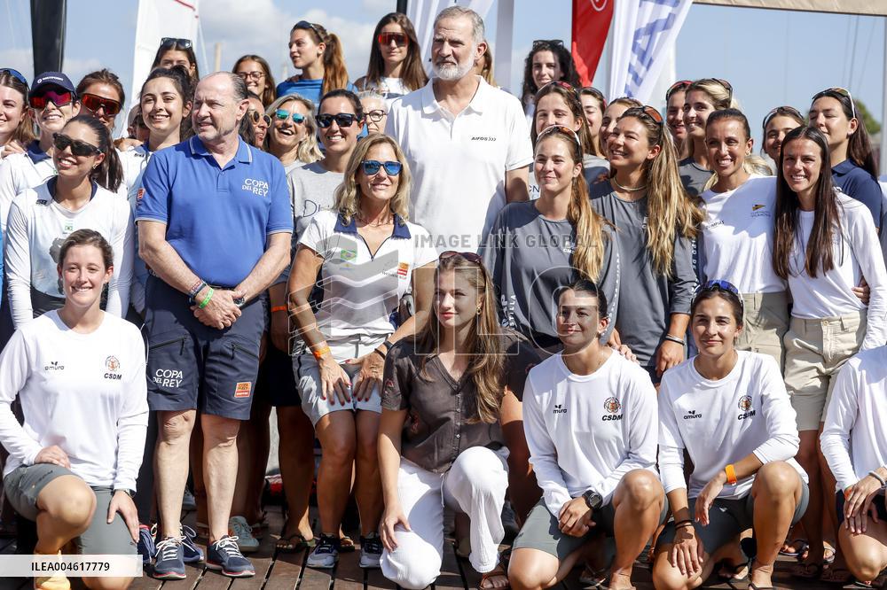 King Felipe And Princess Leonor At Nautical Club - Spain