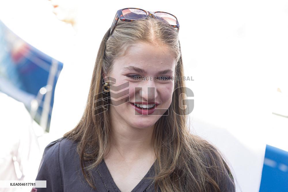 King Felipe And Princess Leonor At Nautical Club - Spain