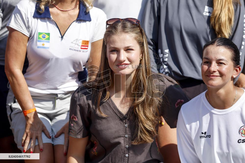 King Felipe And Princess Leonor At Nautical Club - Spain
