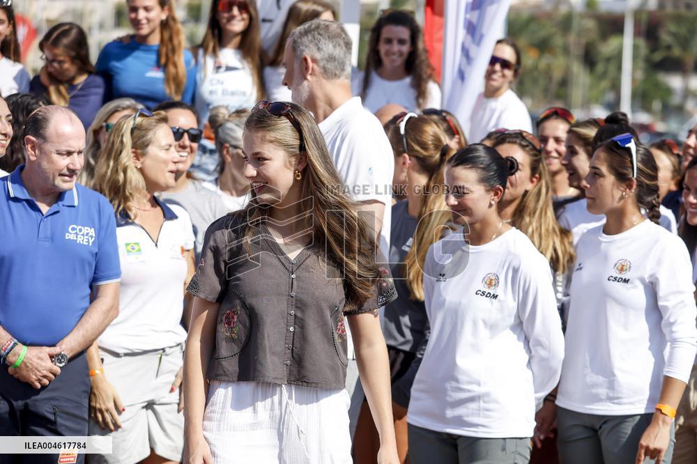 King Felipe And Princess Leonor At Nautical Club - Spain