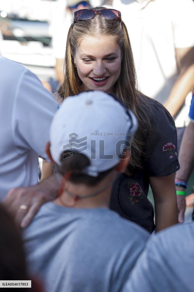 King Felipe And Princess Leonor At Nautical Club - Spain