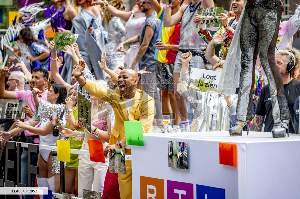 Canal Parade in Amsterdam - Netherlands