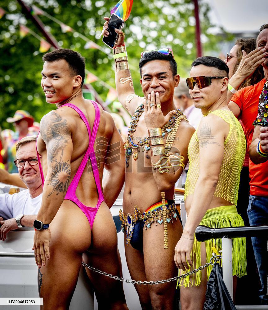 Canal Parade in Amsterdam - Netherlands