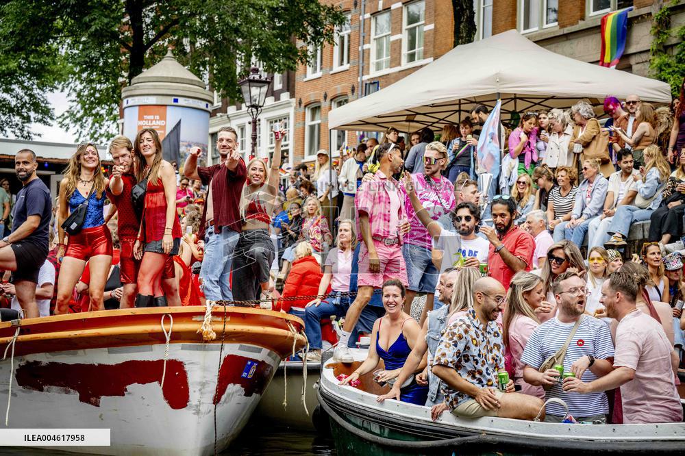 Canal Parade in Amsterdam - Netherlands