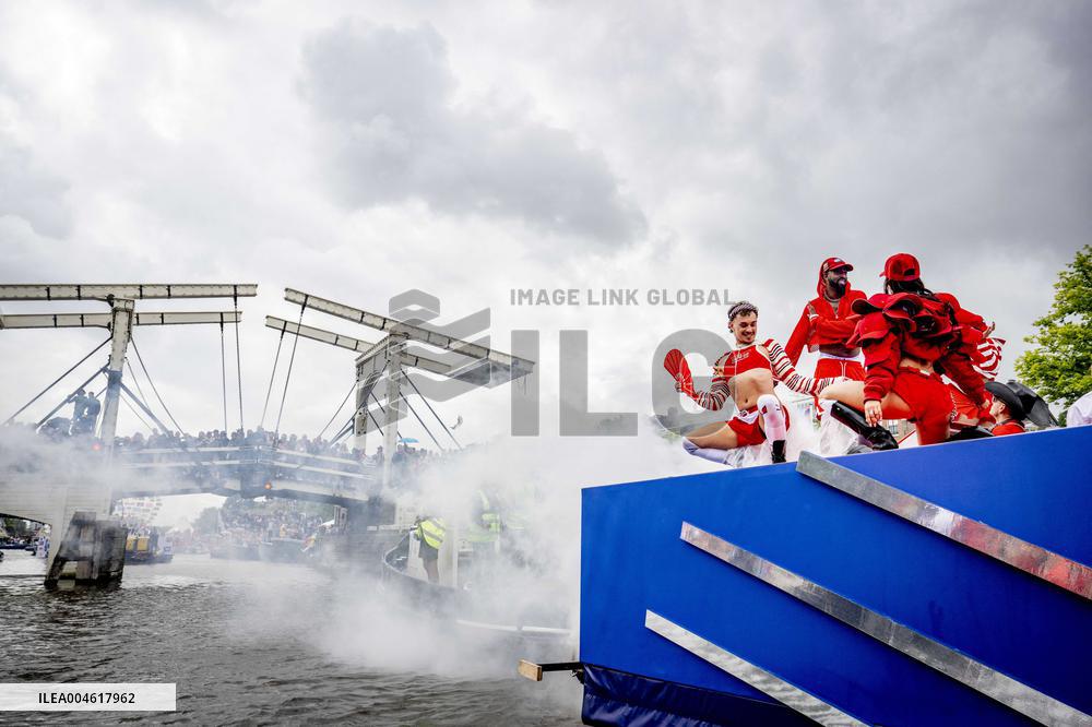 Canal Parade in Amsterdam - Netherlands