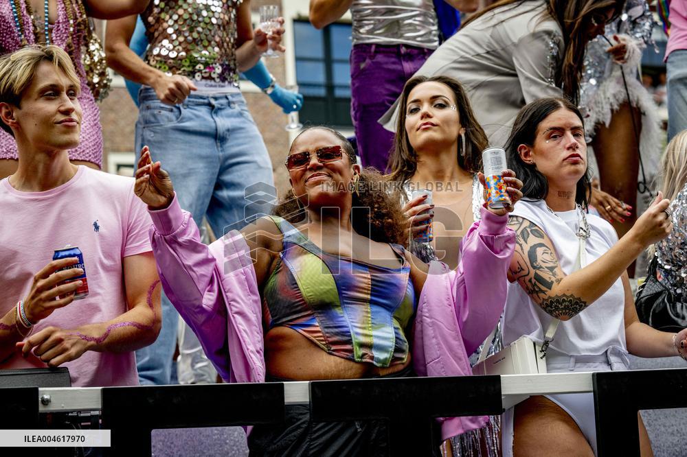 Canal Parade in Amsterdam - Netherlands