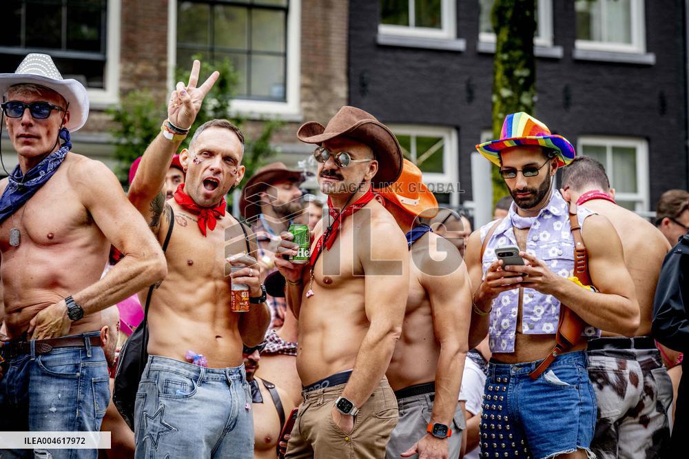 Canal Parade in Amsterdam - Netherlands