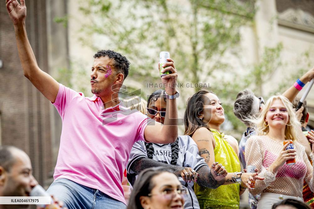 Canal Parade in Amsterdam - Netherlands