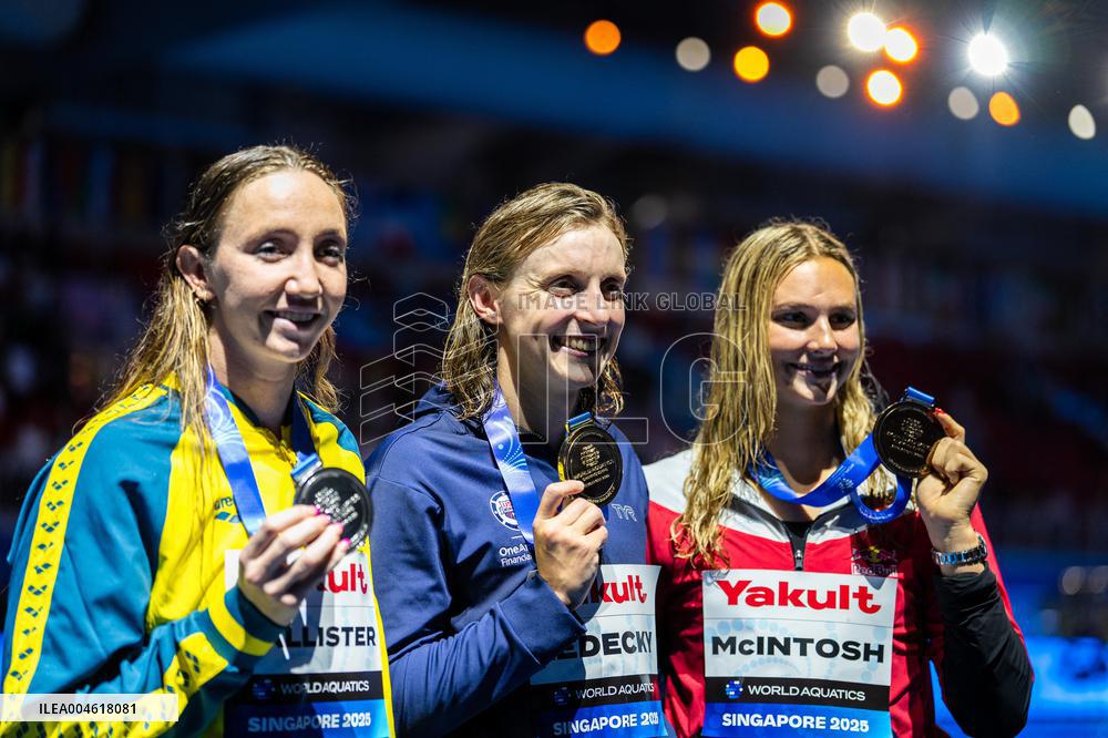 World Aquatics Championships 2025 - Day 23 - Singapore