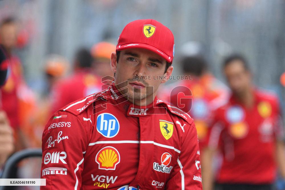 Charles Leclerc Celebrates Qualifying On Pole At The F1 Hungarian Grand Prix - Budapest