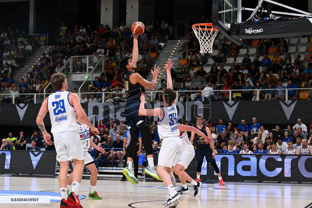 BASKET - Amichevole - Trentino Basket Cup - Italy vs Iceland