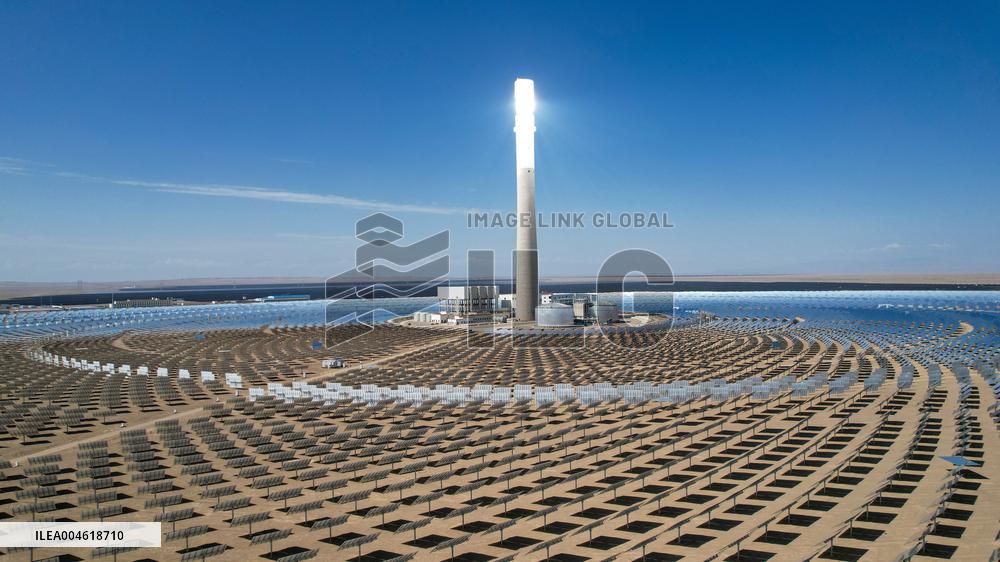 Gobi Desert Multi-energy Complementary Base PV Project Site in Jiuquan