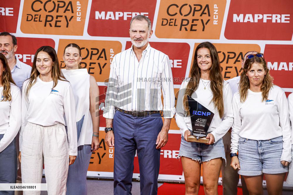 King Felipe VI At The 43rd King’s Cup Regata Trophies Gala - Mallorca