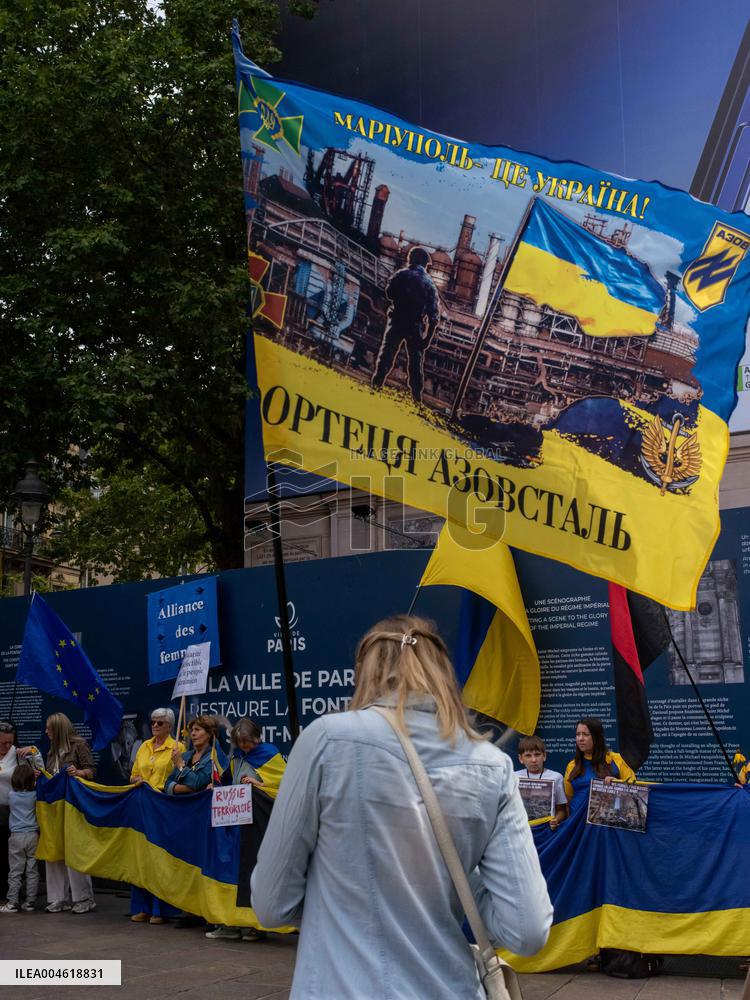Ukrainians Rally For Anti-aircraft Defence Resources - Paris