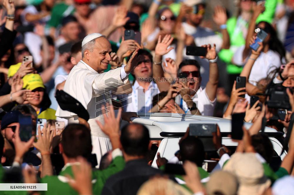 Pope Leo XIV Leads Mass For Youth Jubilee - Rome