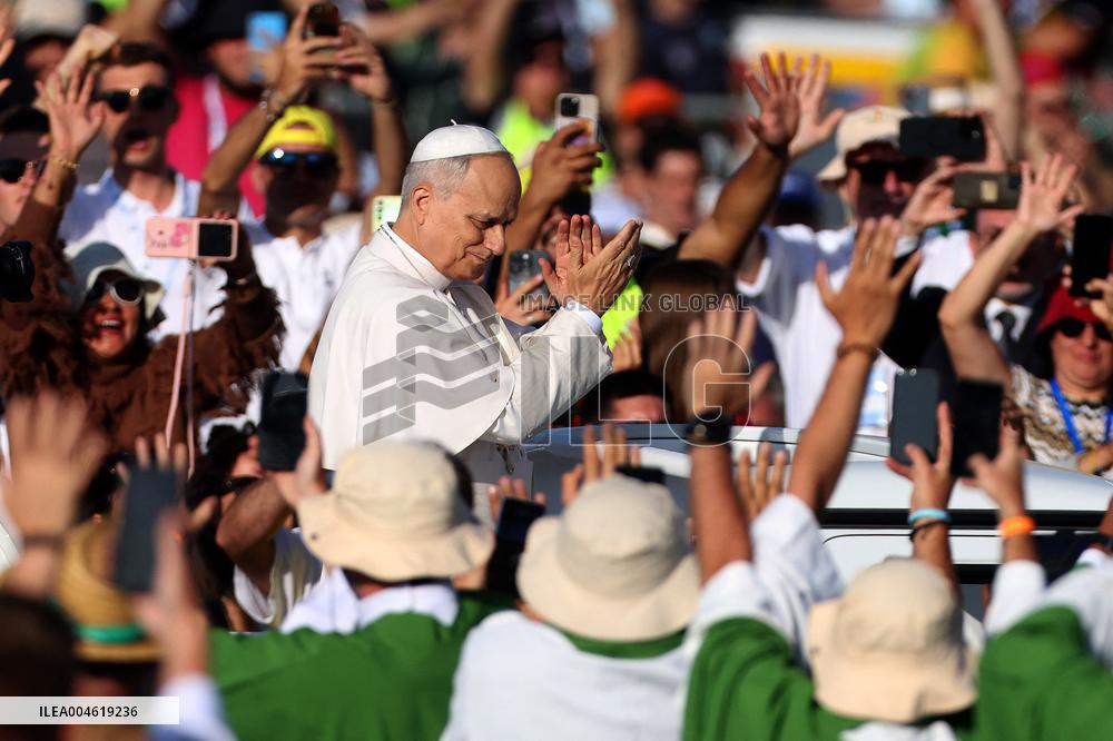 Pope Leo XIV Leads Mass For Youth Jubilee - Rome