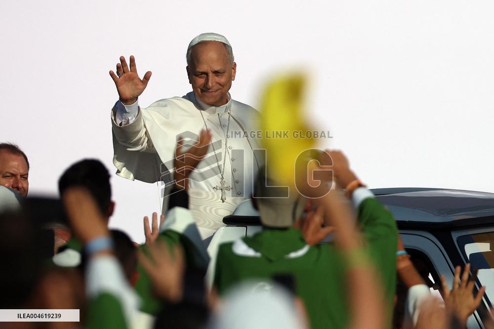 Pope Leo XIV Leads Mass For Youth Jubilee - Rome