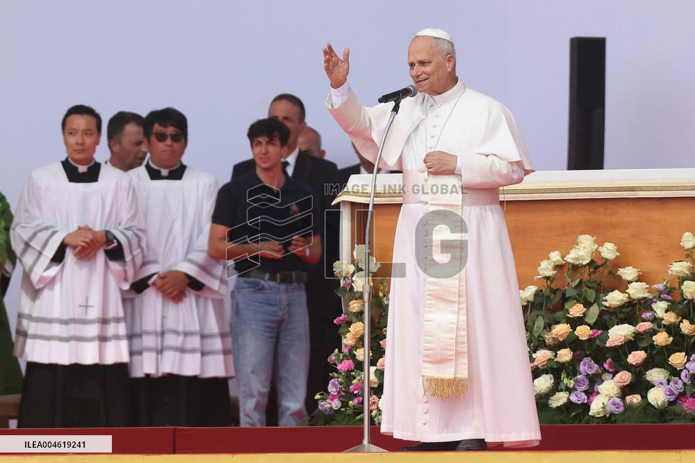 Pope Leo XIV Leads Mass For Youth Jubilee - Rome