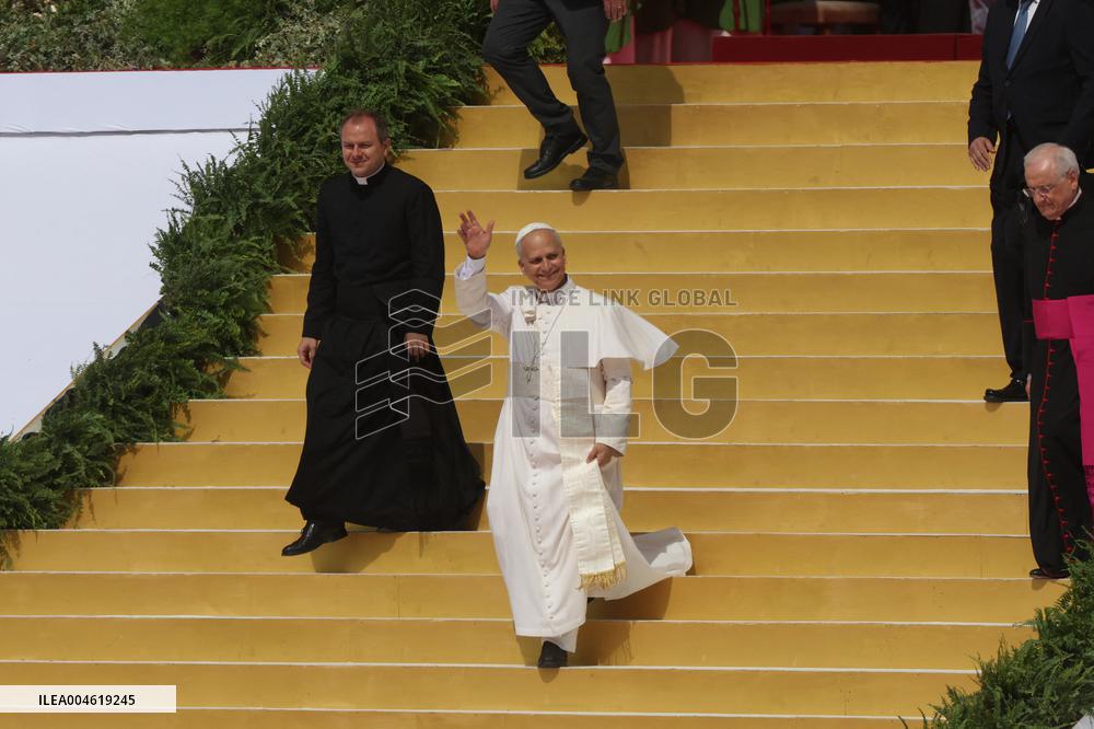 Pope Leo XIV Leads Mass For Youth Jubilee - Rome