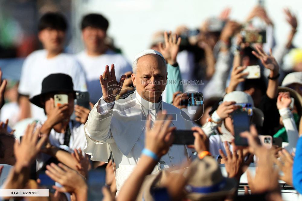 Pope Leo XIV Leads Mass For Youth Jubilee - Rome
