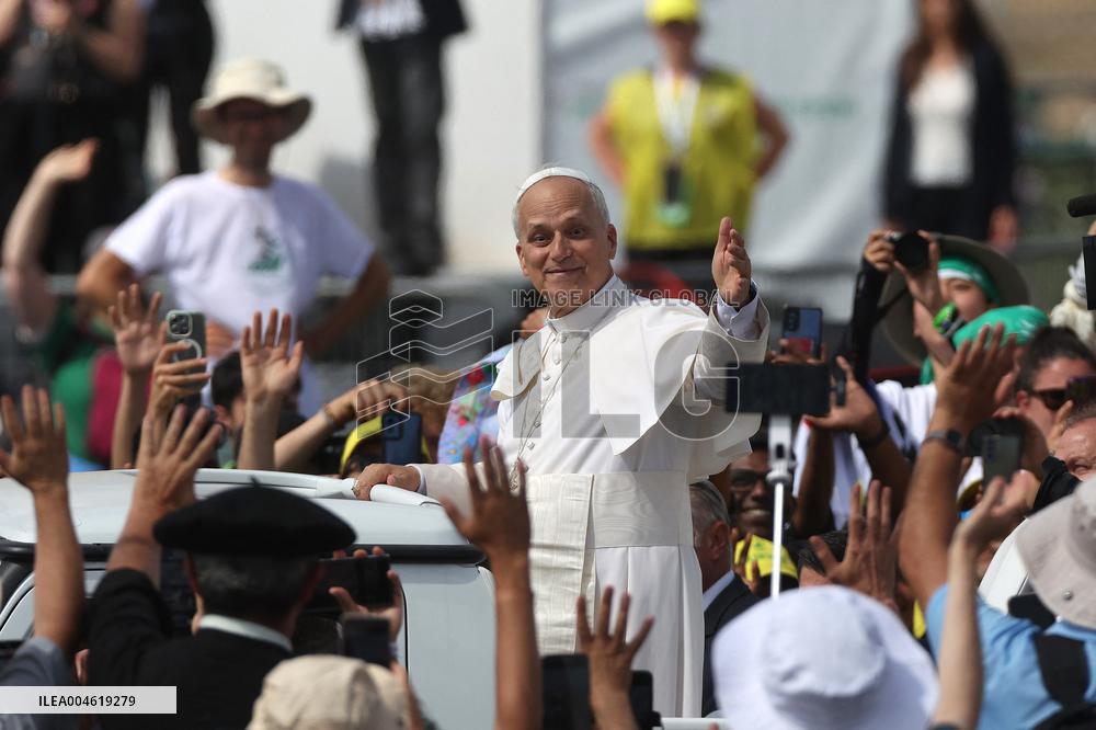 Pope Leo XIV Leads Mass For Youth Jubilee - Rome