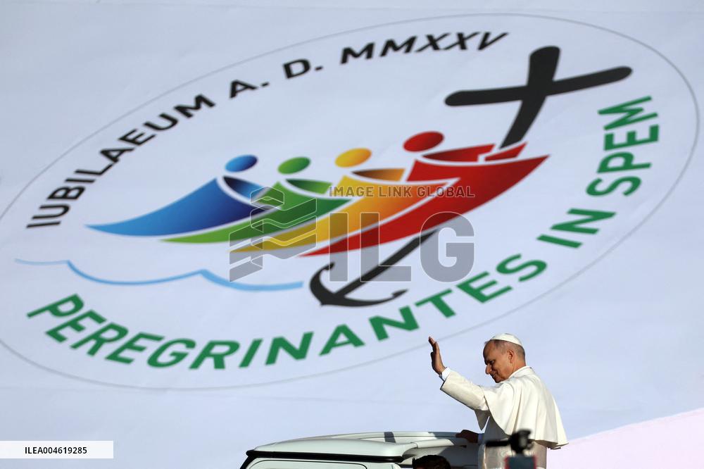 Pope Leo XIV Leads Mass For Youth Jubilee - Rome