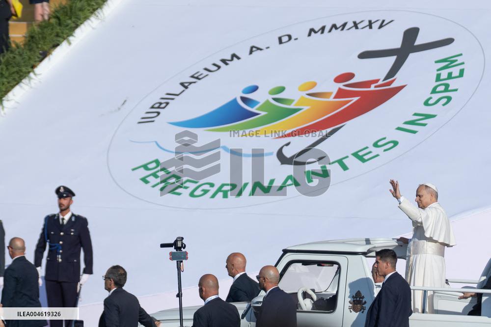 Pope Leo XIV Leads Mass For Youth Jubilee - Rome