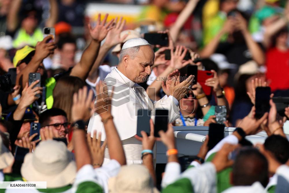 Pope Leo XIV Leads Mass For Youth Jubilee - Rome