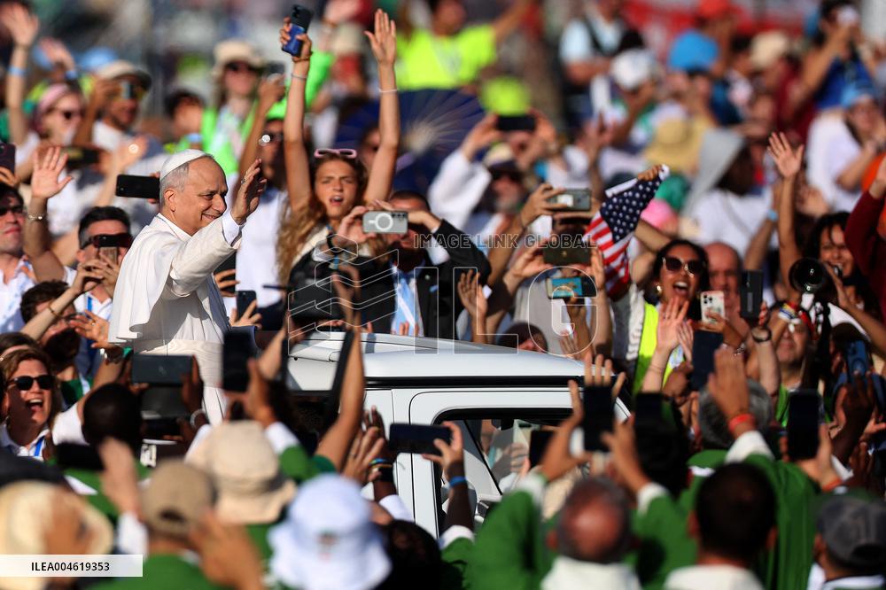 Pope Leo XIV Leads Mass For Youth Jubilee - Rome