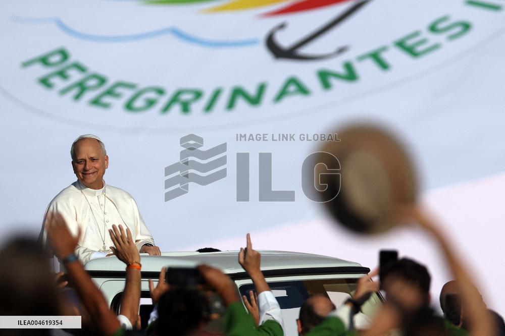 Pope Leo XIV Leads Mass For Youth Jubilee - Rome