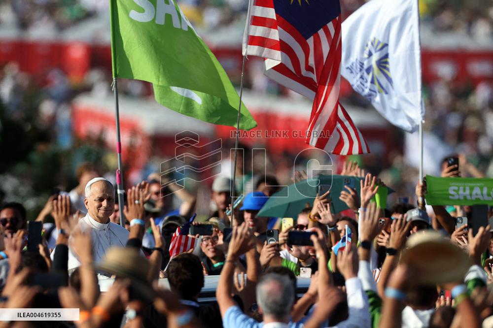 Pope Leo XIV Leads Mass For Youth Jubilee - Rome