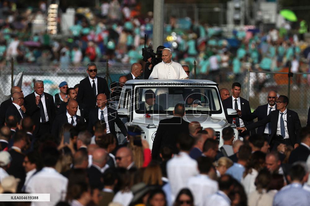 Pope Leo XIV Leads Mass For Youth Jubilee - Rome